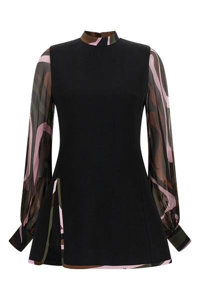 pucci structured cady mini dress redefines the codes of contemporary elegance th