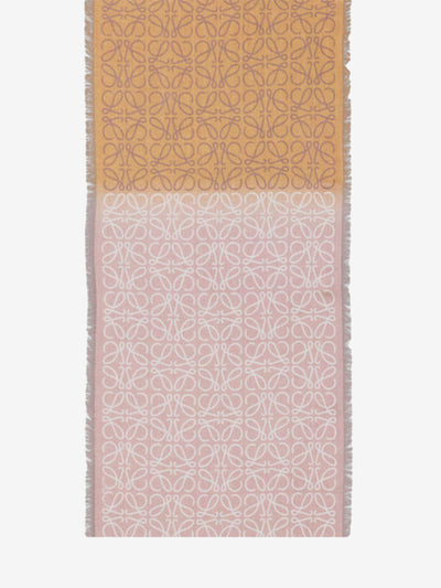 wool, silk and cashmere blend scarf