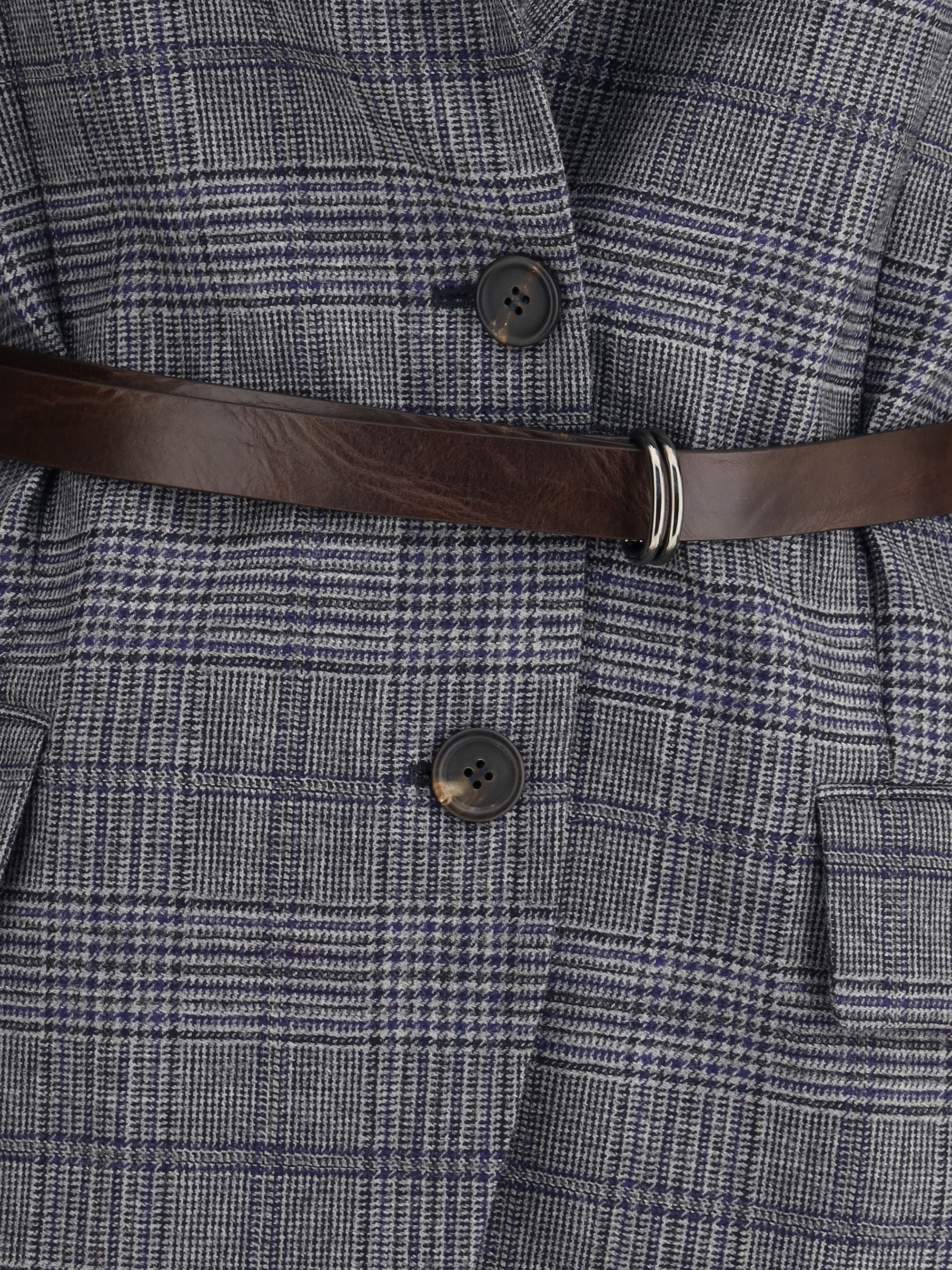 BRUNELLO CUCINELLI 44 prince of wales pattern blazer