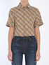 BURBERRY 6 check cropped shirt