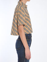 BURBERRY 6 check cropped shirt