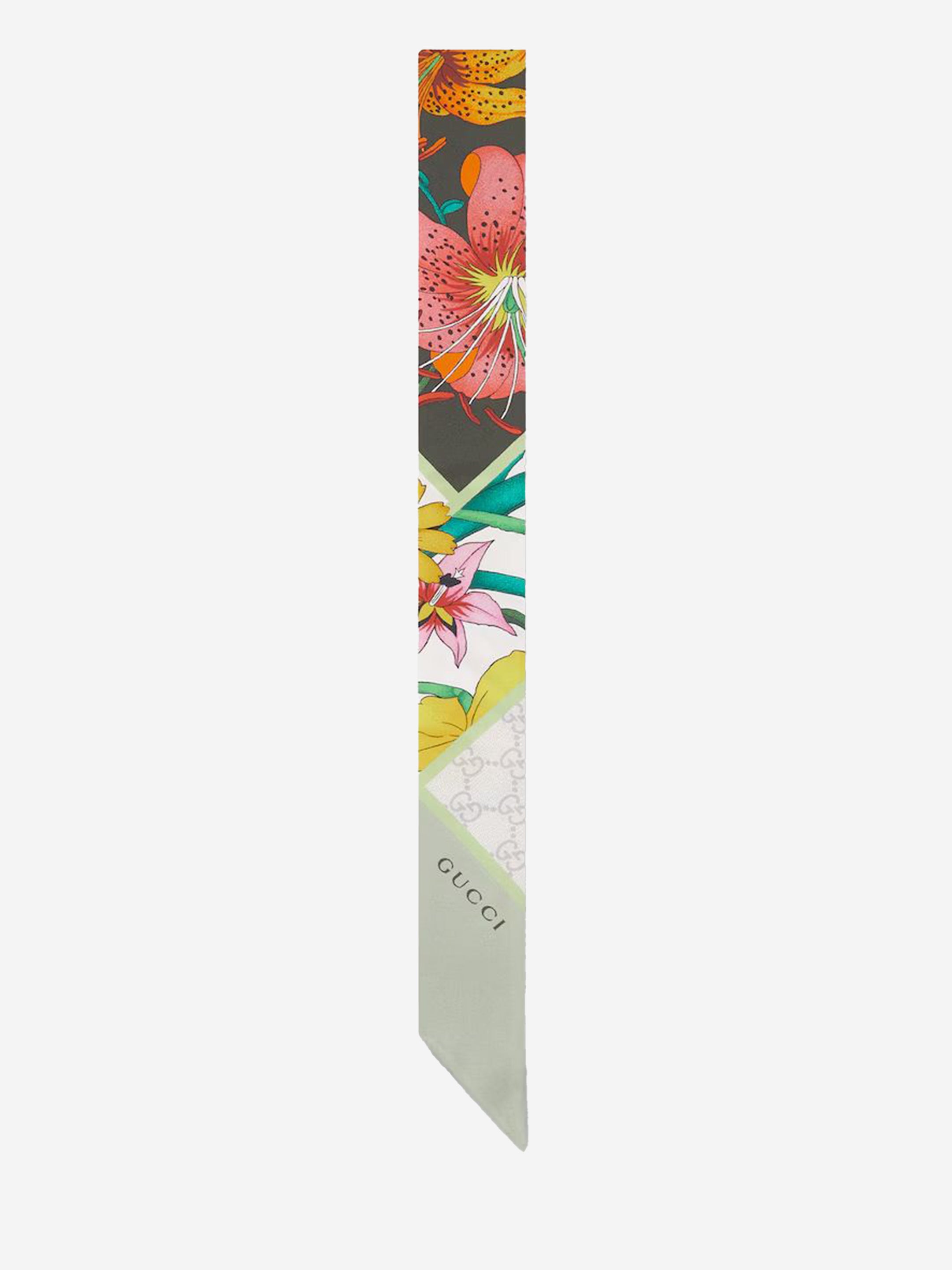 GUCCI OS printed silk twill ribbon