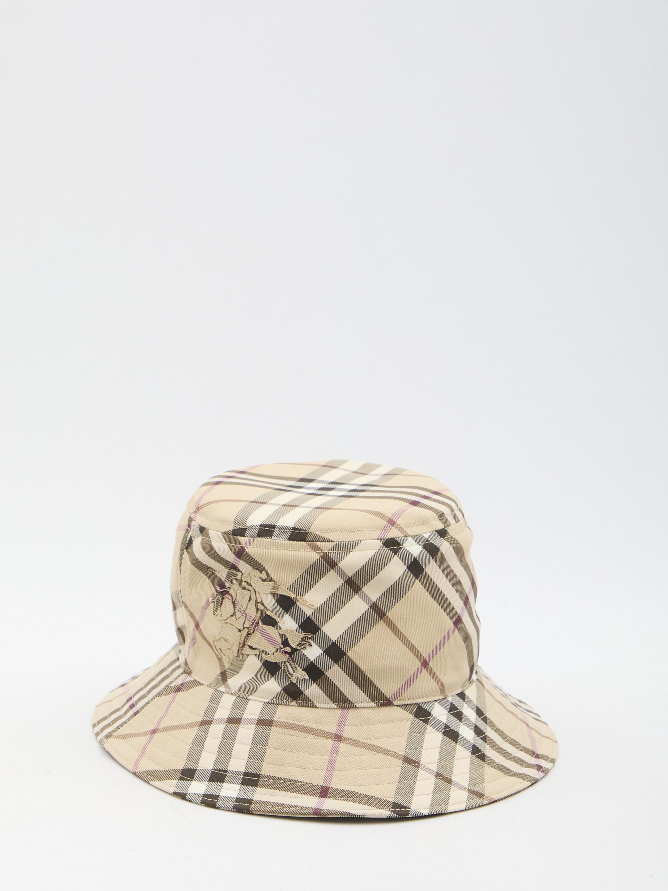 BURBERRY S check bucket hat