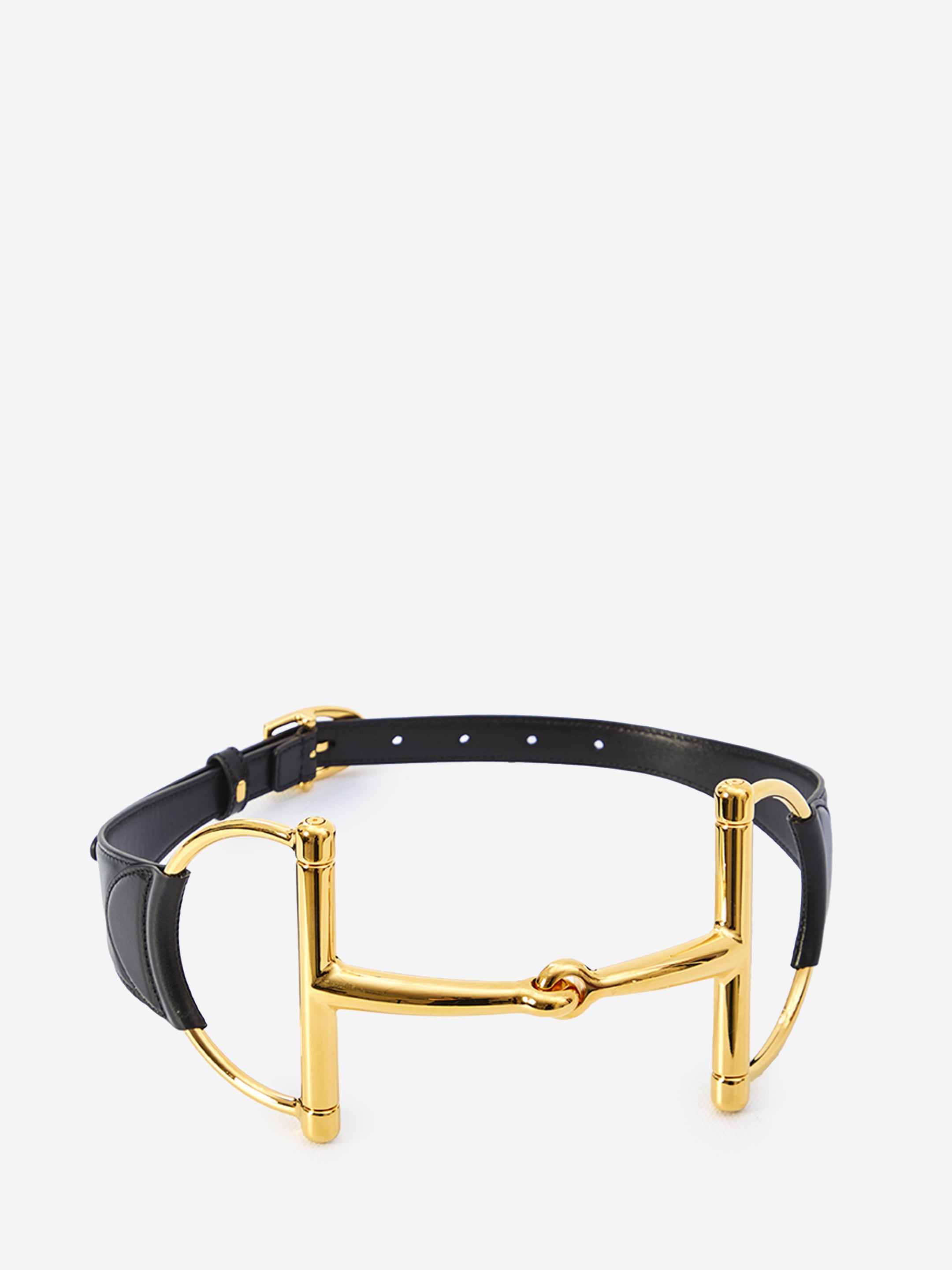 GUCCI 70 wide belt with oversized horsebit