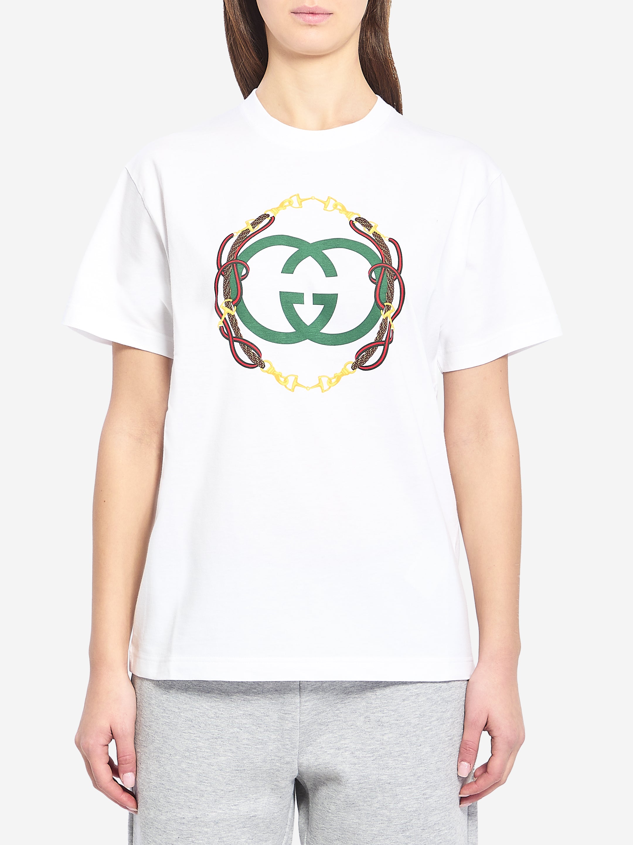 GUCCI XS cotton jersey t-shirt with print