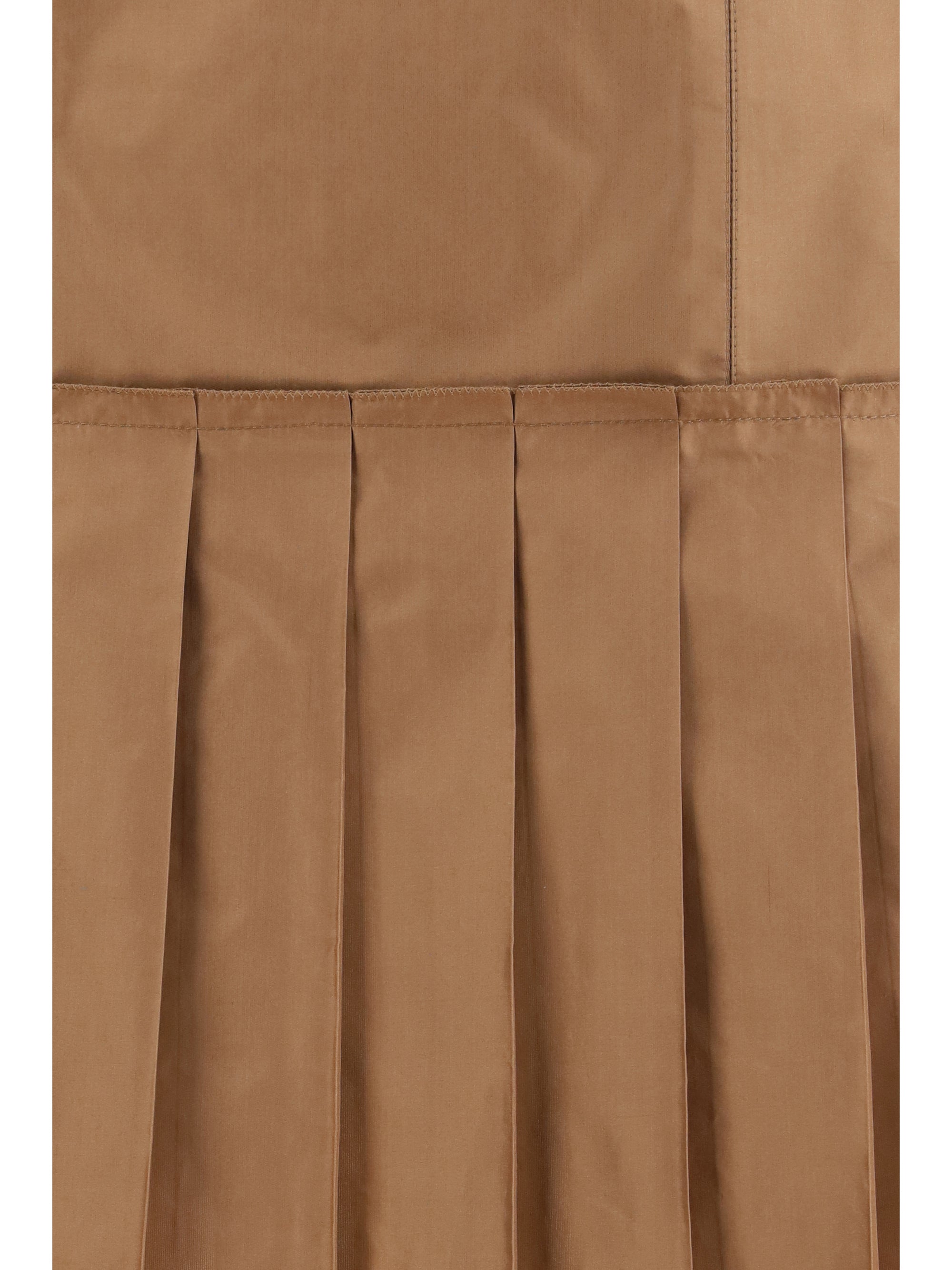 FENDI 42 silk taffetas skirt