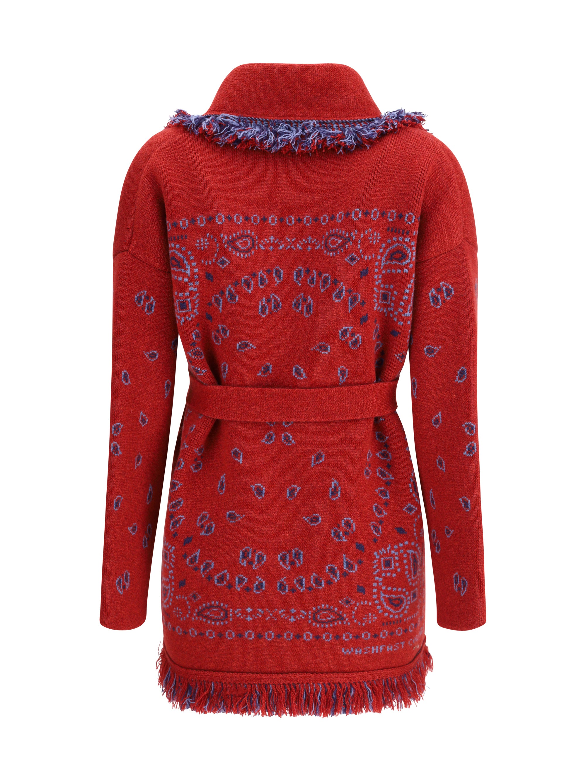 ALAIA M bandana jacquard cardigan