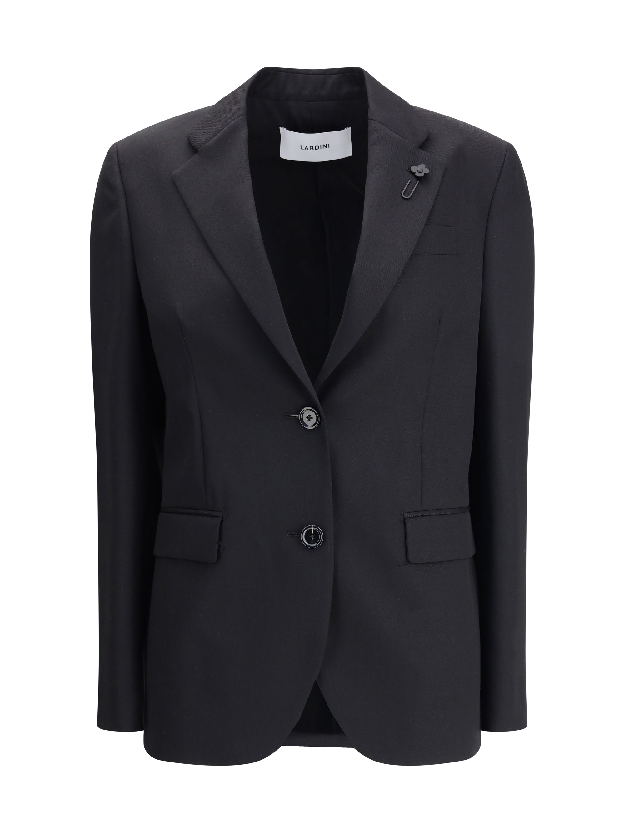 LARDINI 42 single-breasted wool drill jacket