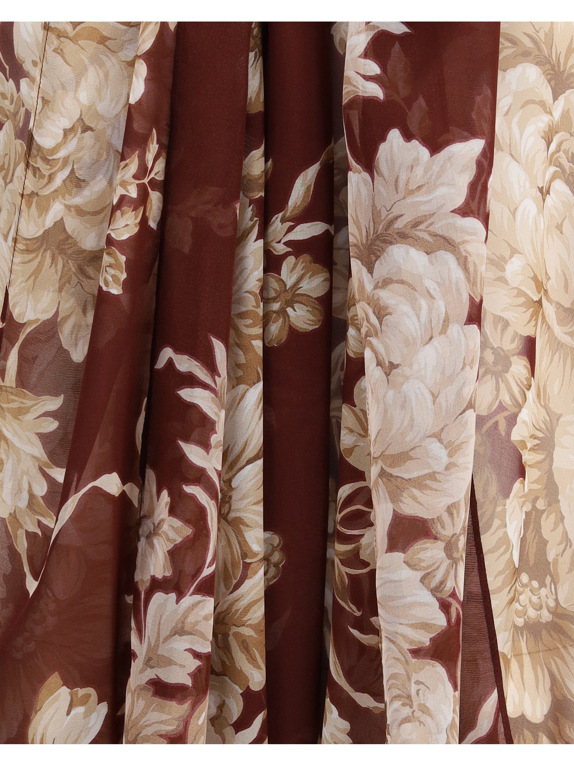 DOLCE & GABBANA 40 silk chiffon floral shirt