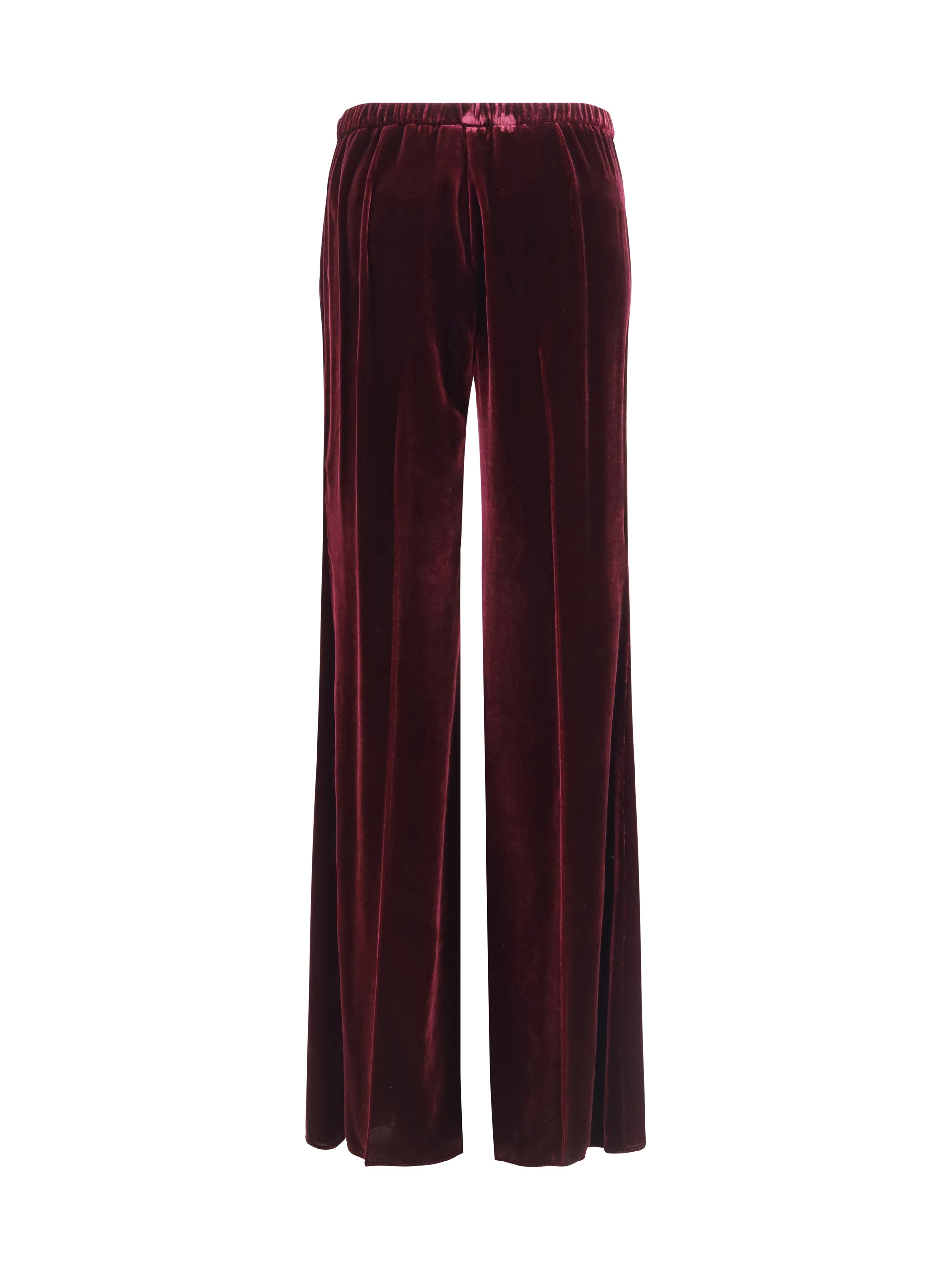 FORTE_FORTE 0 flared trousers in smooth velvet