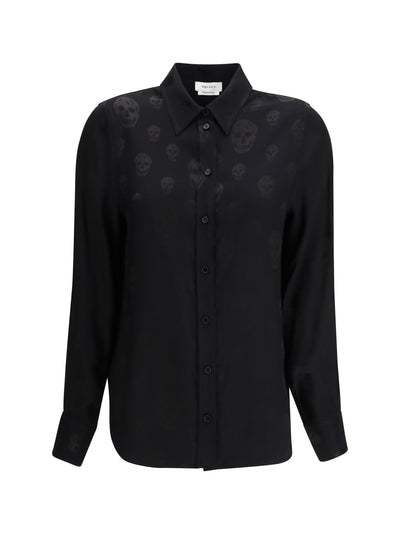 shirt with skull motif