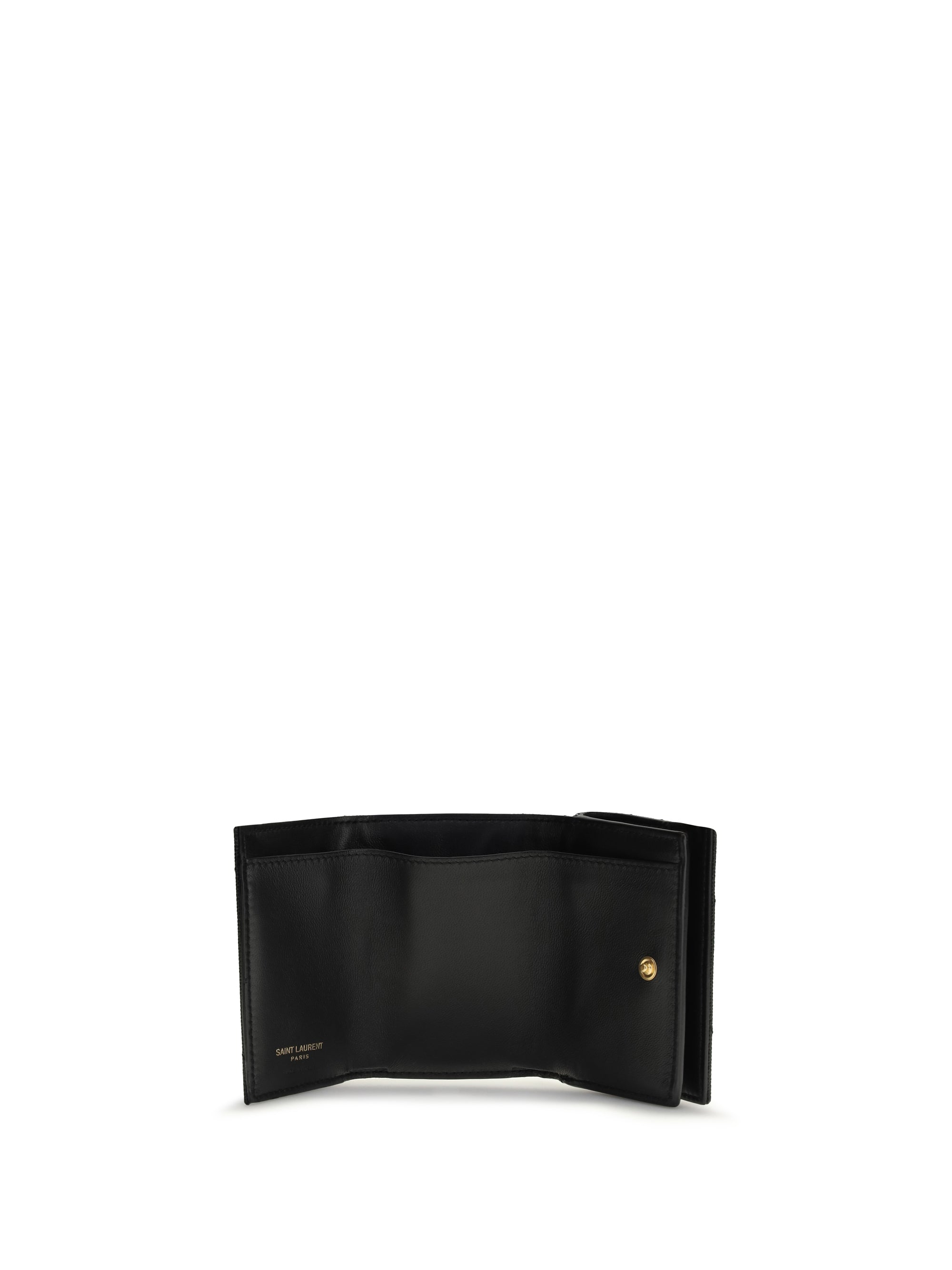 SAINT LAURENT OS cassandre trifold wallet