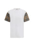 BURBERRY L check archive sleeve t-shirt