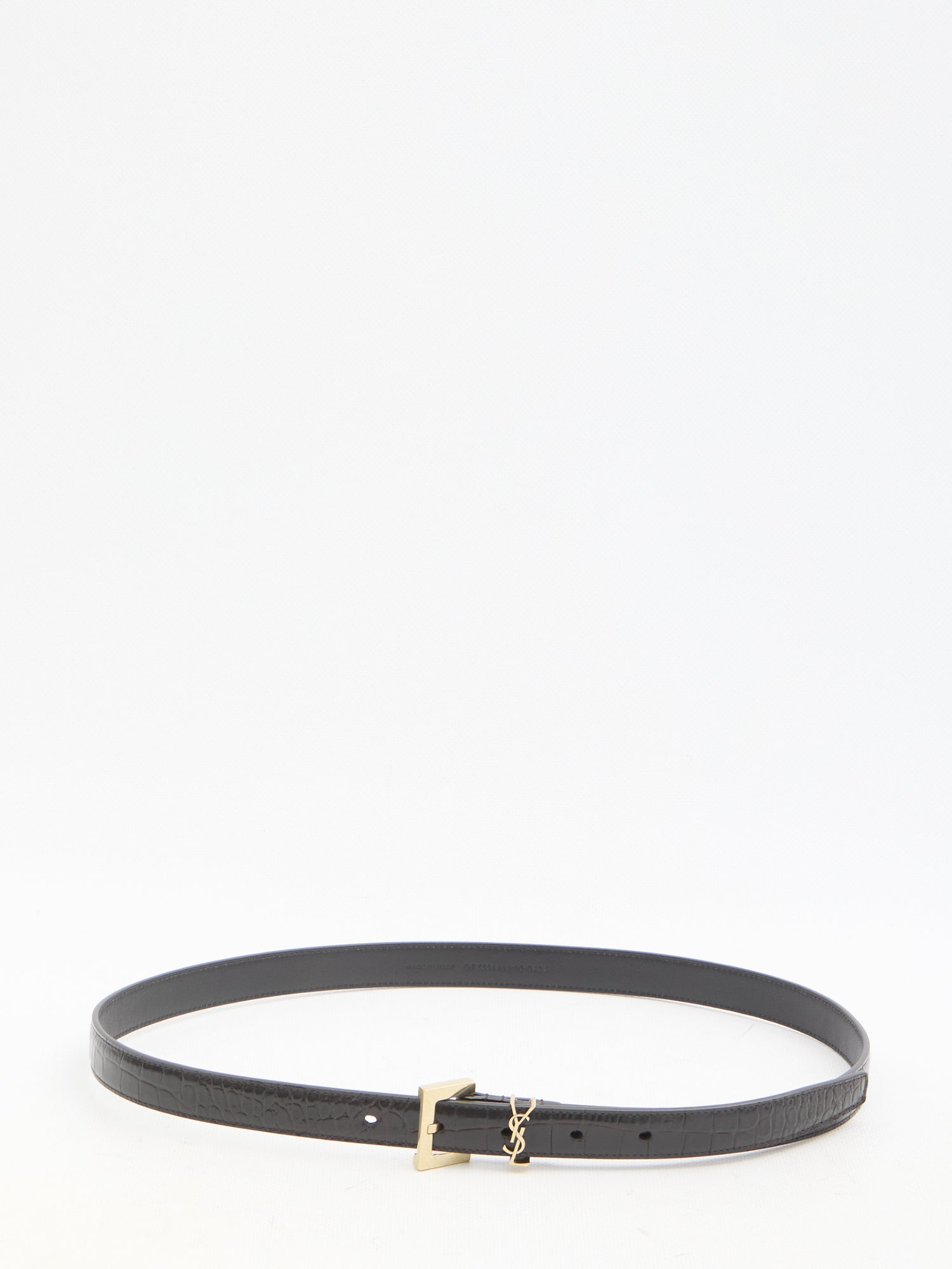 SAINT LAURENT 75 cassandre thin belt