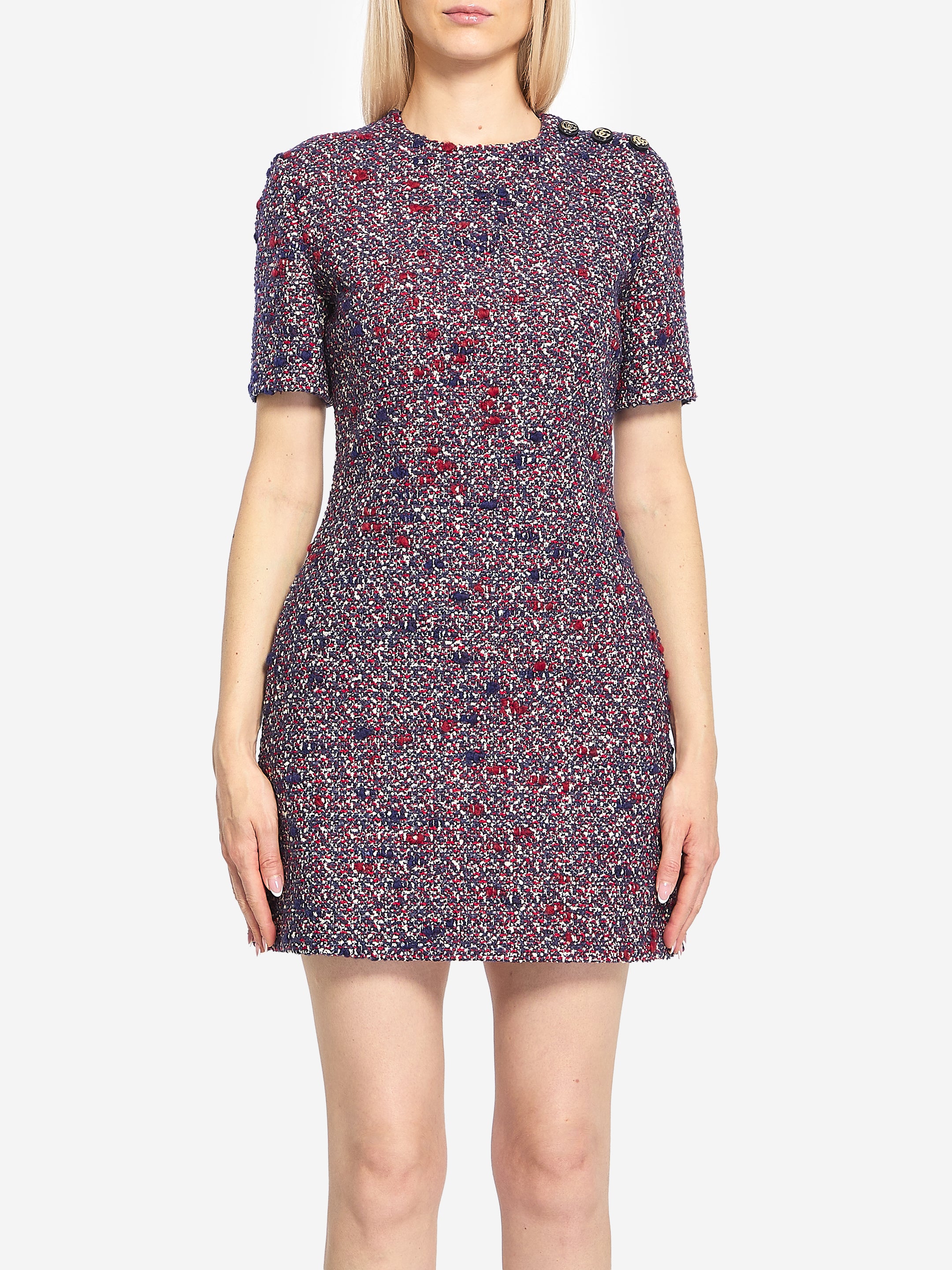 GUCCI 42 wool bouclé dress