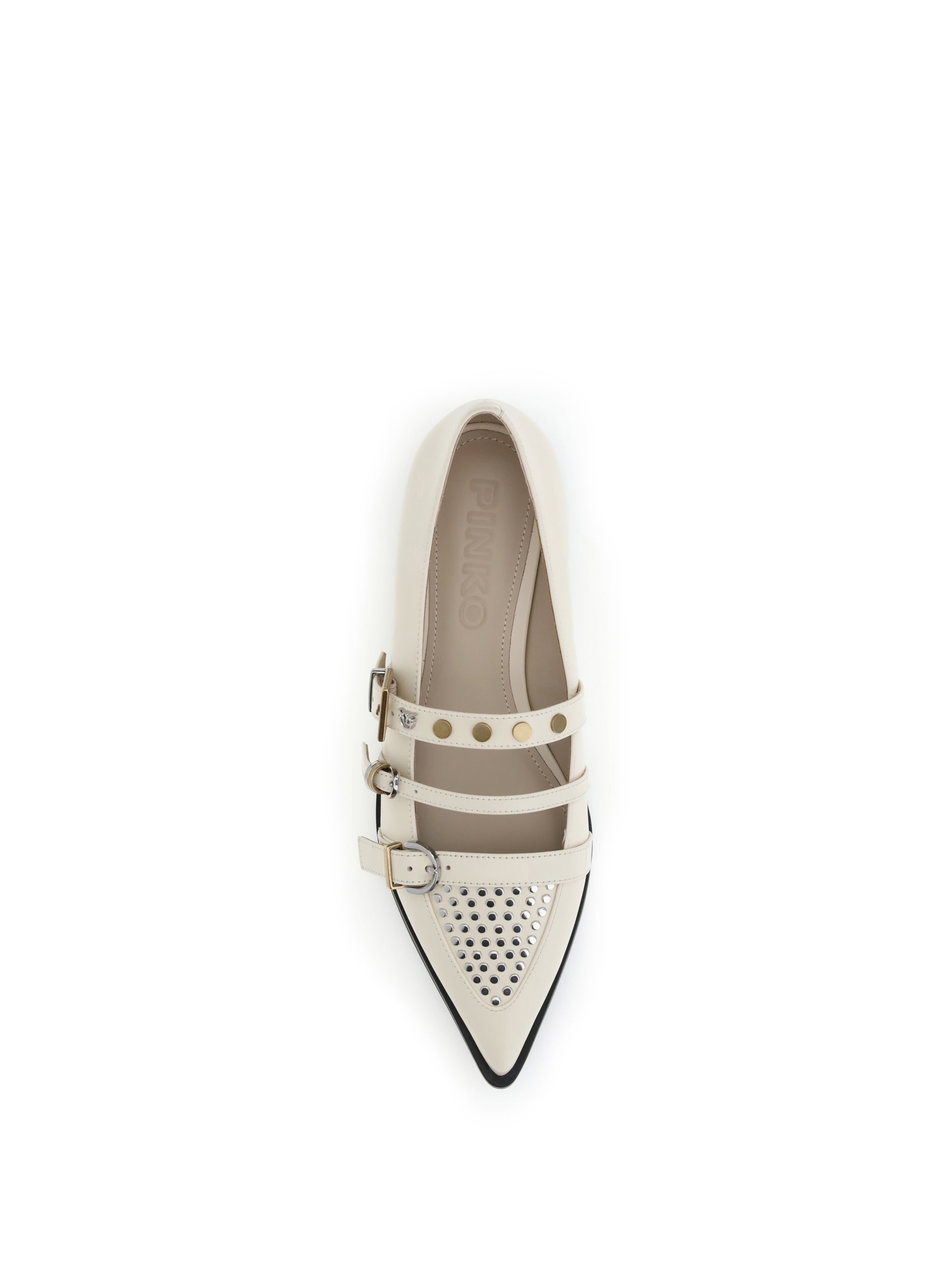 PINKO 36 studded ballerinas