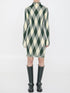 BURBERRY M argyle motif dress