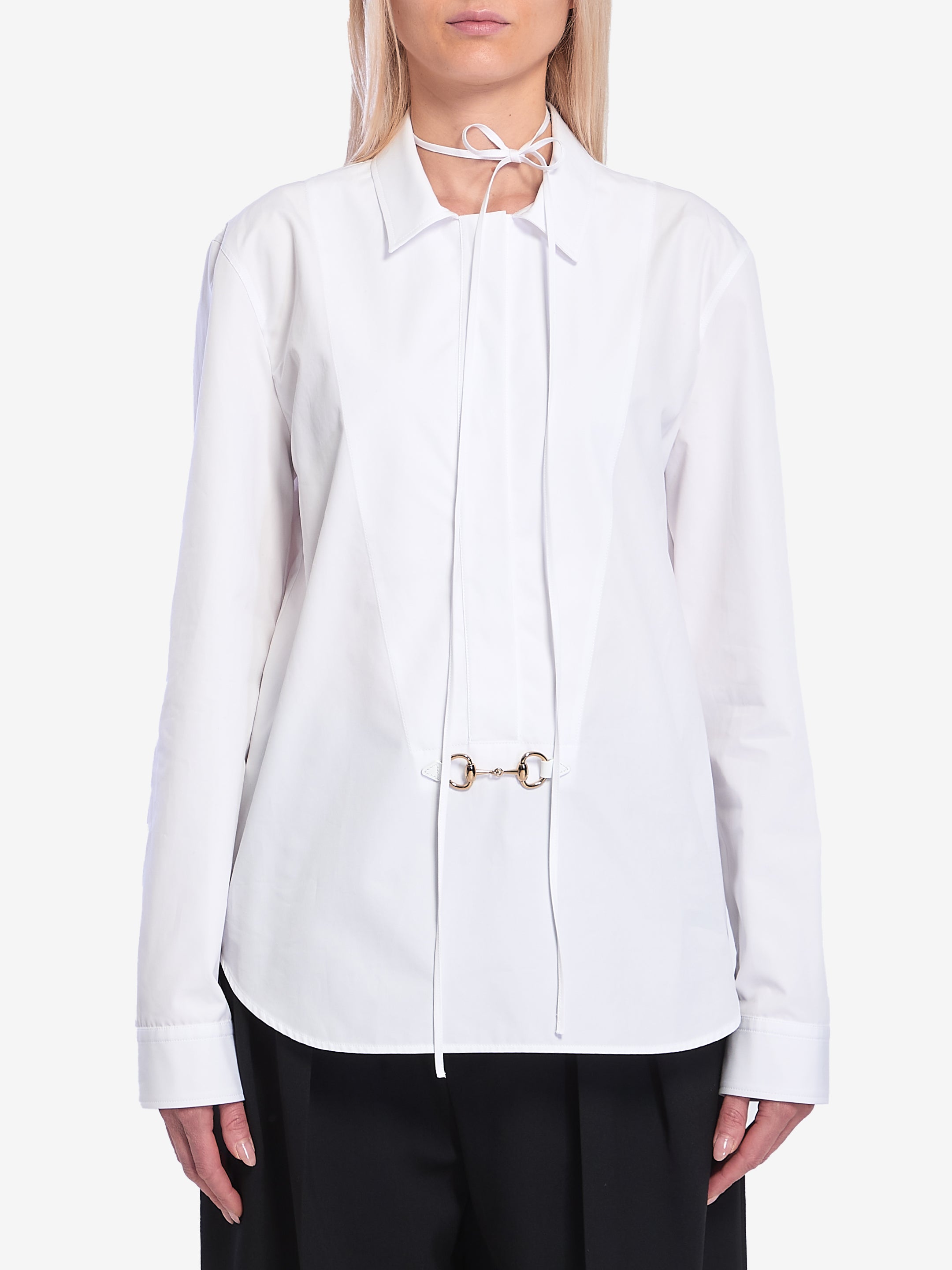 GUCCI 40 shirt with horsebit