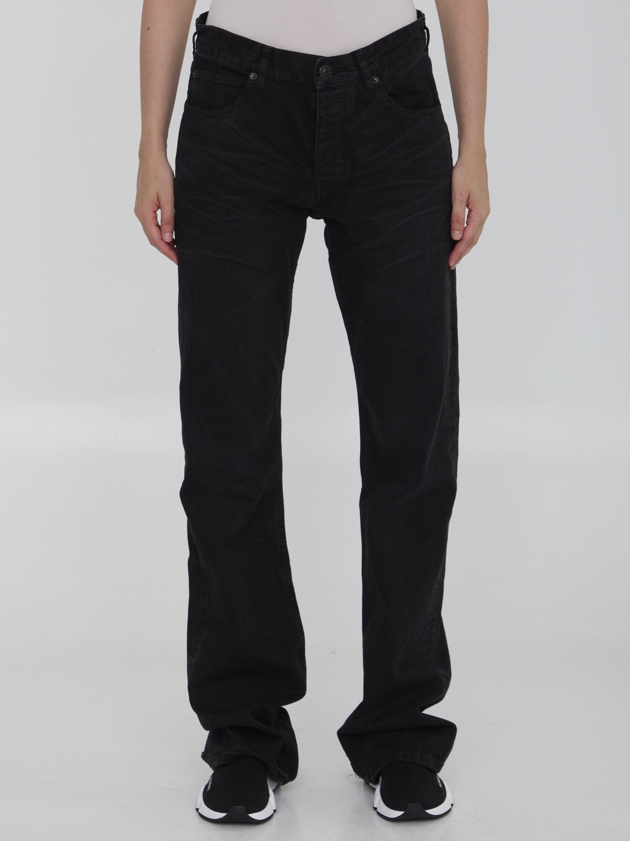 BALENCIAGA 26 low waist straight jeans