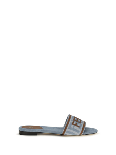 ff denim sandals