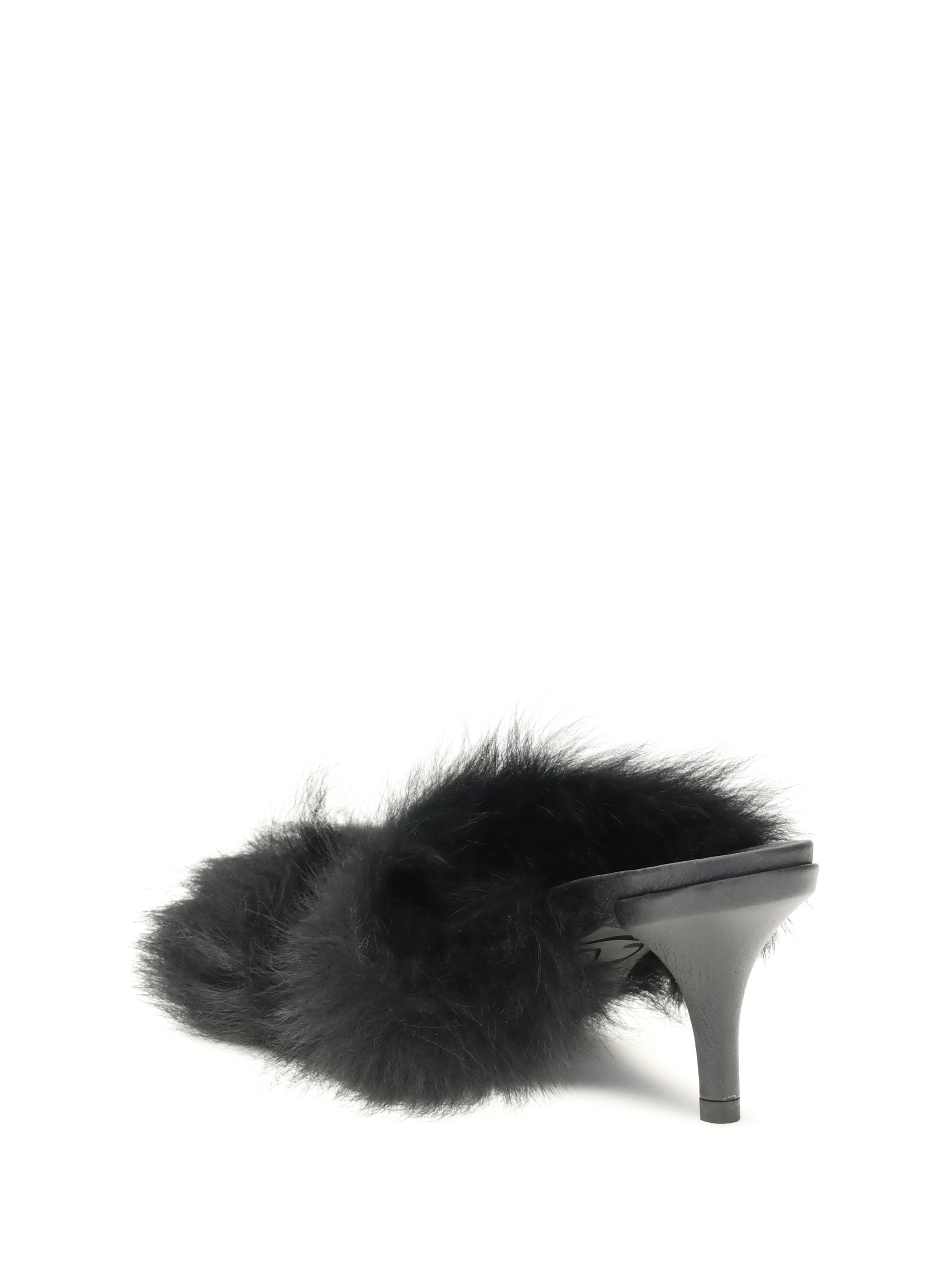 PEDRO GARCIA 36 fur-trimmed mules sandals