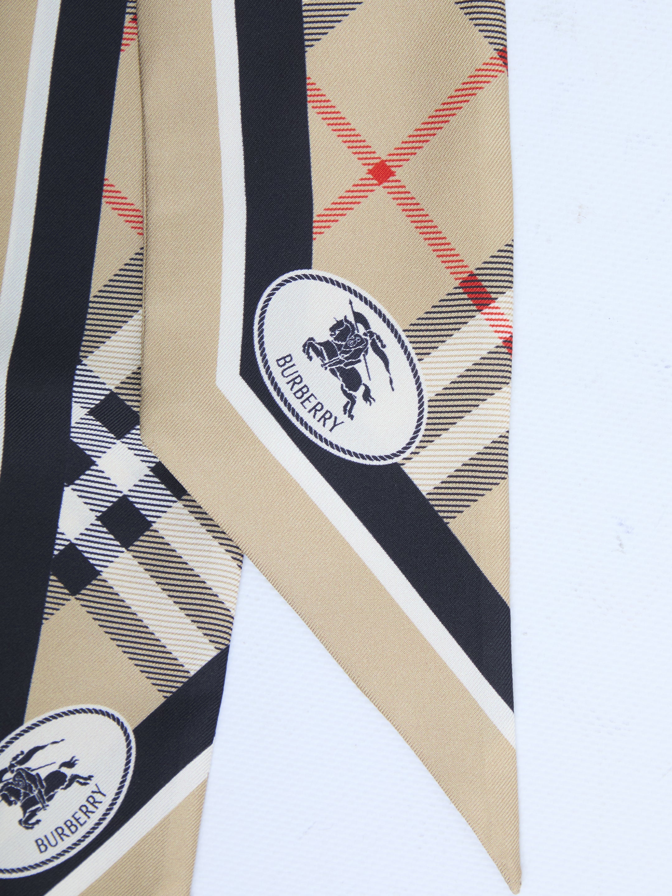 BURBERRY OS silk twill ribbon