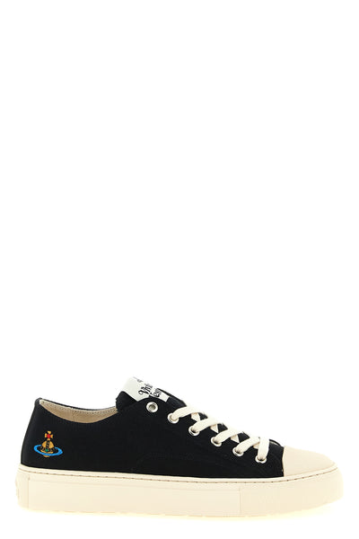 plimsoll low-top sneakers in cotton canvas