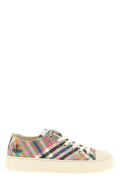 plimsoll low-top sneakers in cotton canvas