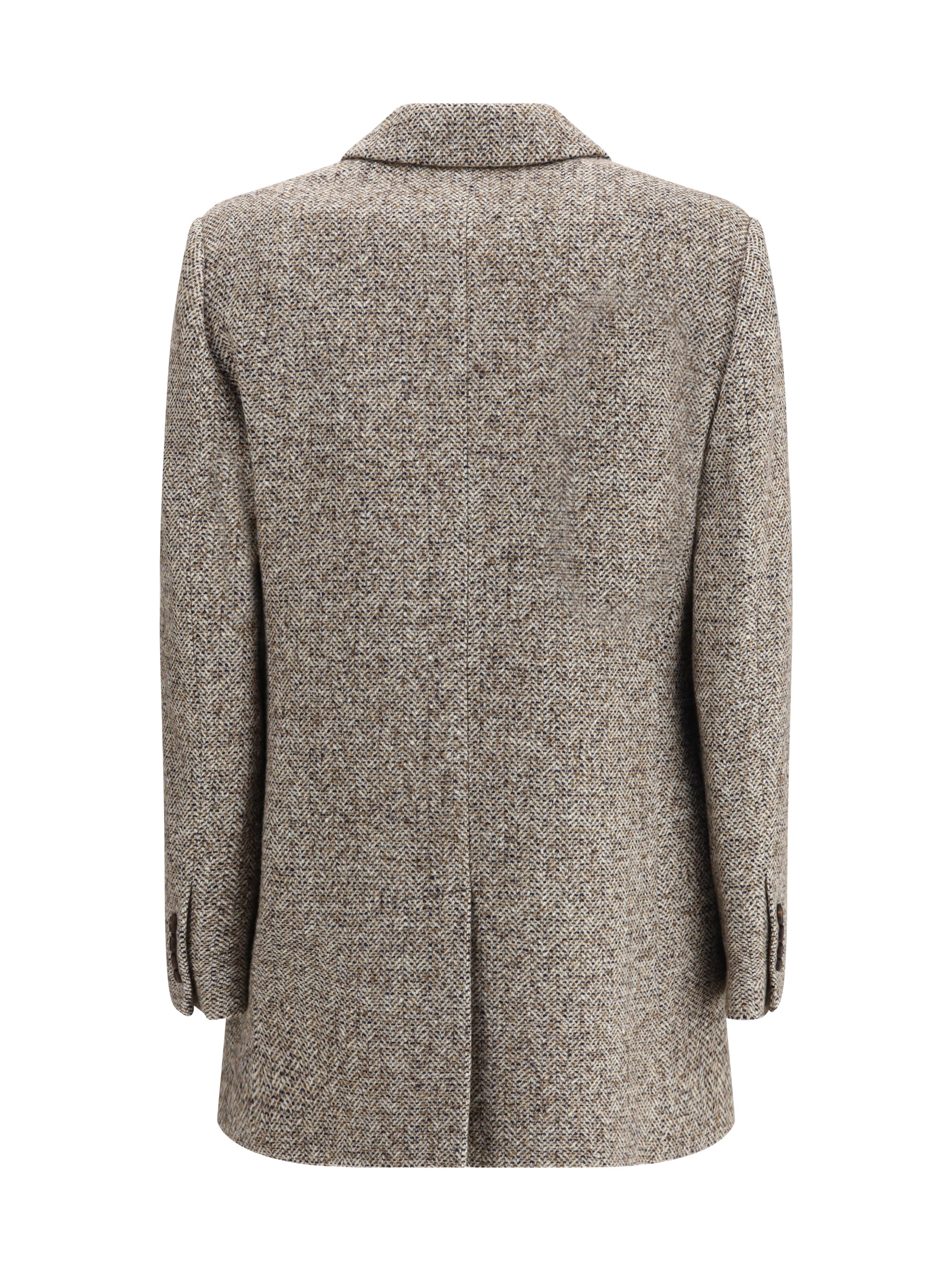 BRUNELLO CUCINELLI 40 virgin wool and silk mélange jacket