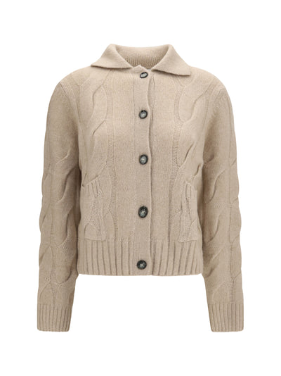 cashmere and silk sweater with buttons