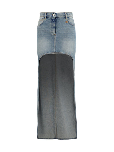 denim circle skirt