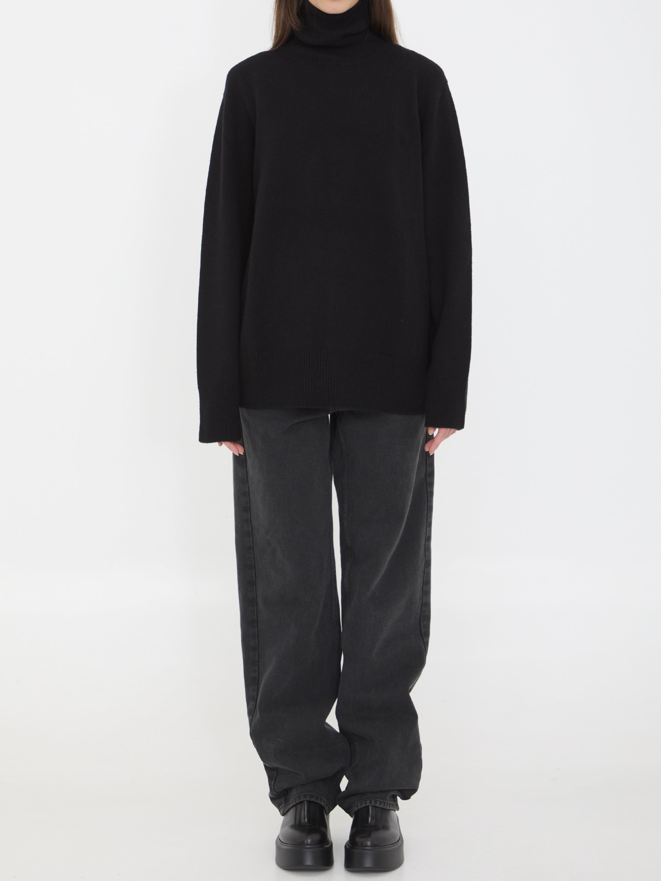 THE ROW M stepny top in wool and cashmere