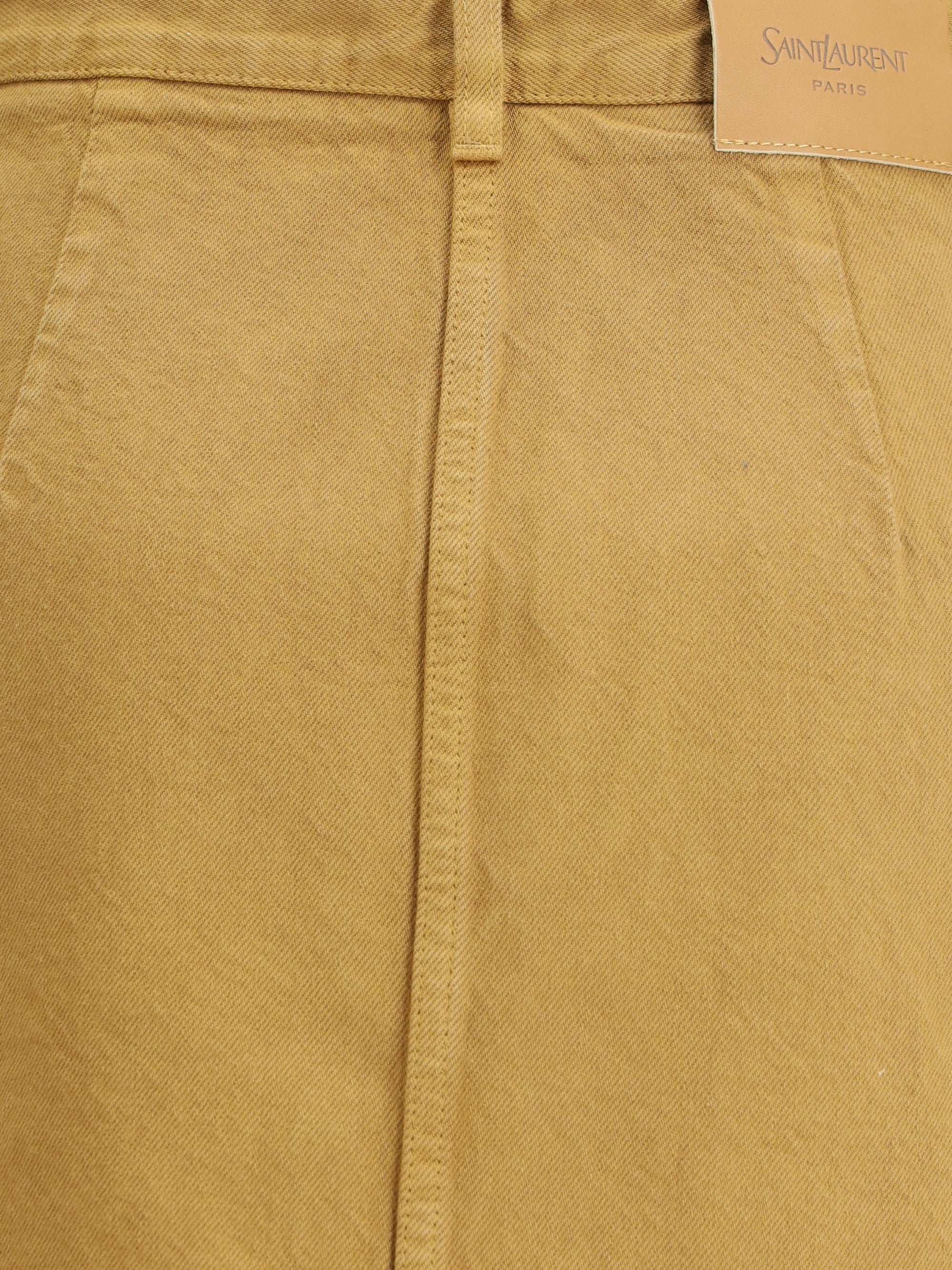 SAINT LAURENT 25 denim pencil skirt