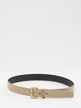 SAINT LAURENT 70 cassandre belt with square buckle