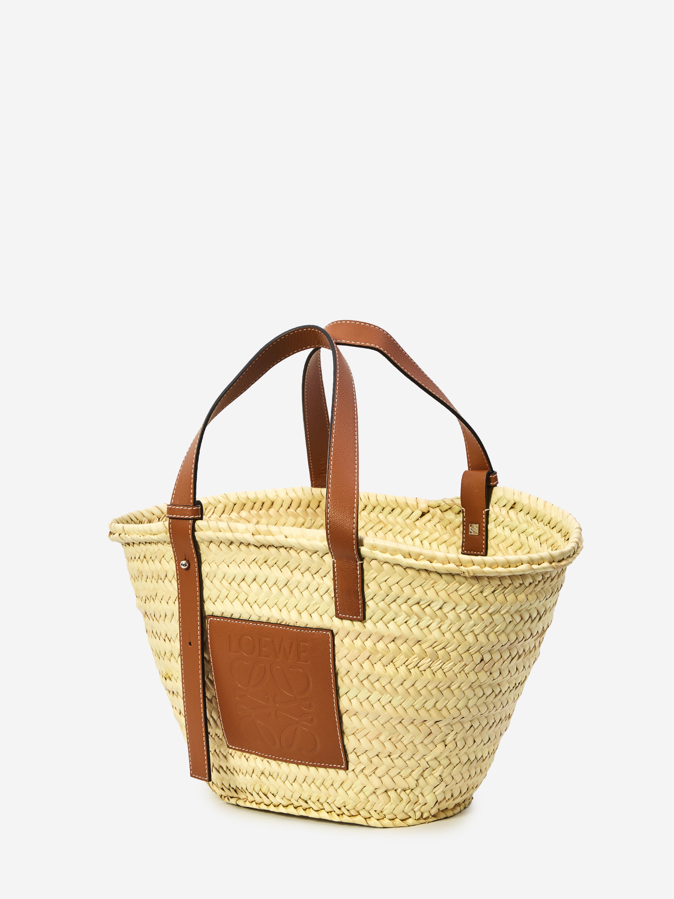 LOEWE OS raffia basket bag