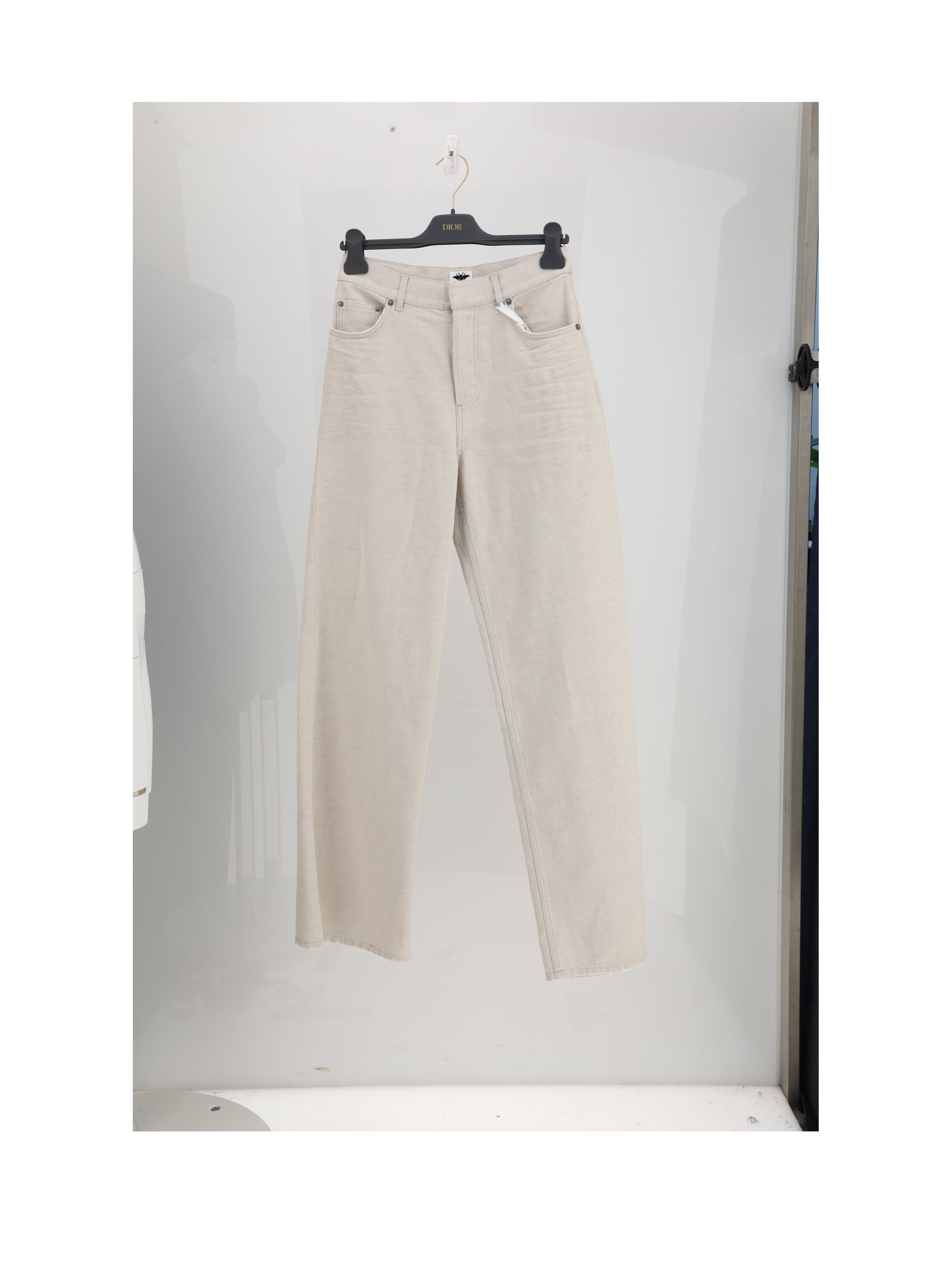 DIOR 36 denim fiori pant
