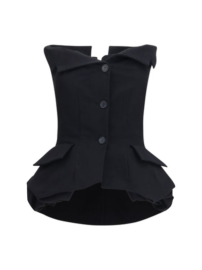 cotton bustier corset top