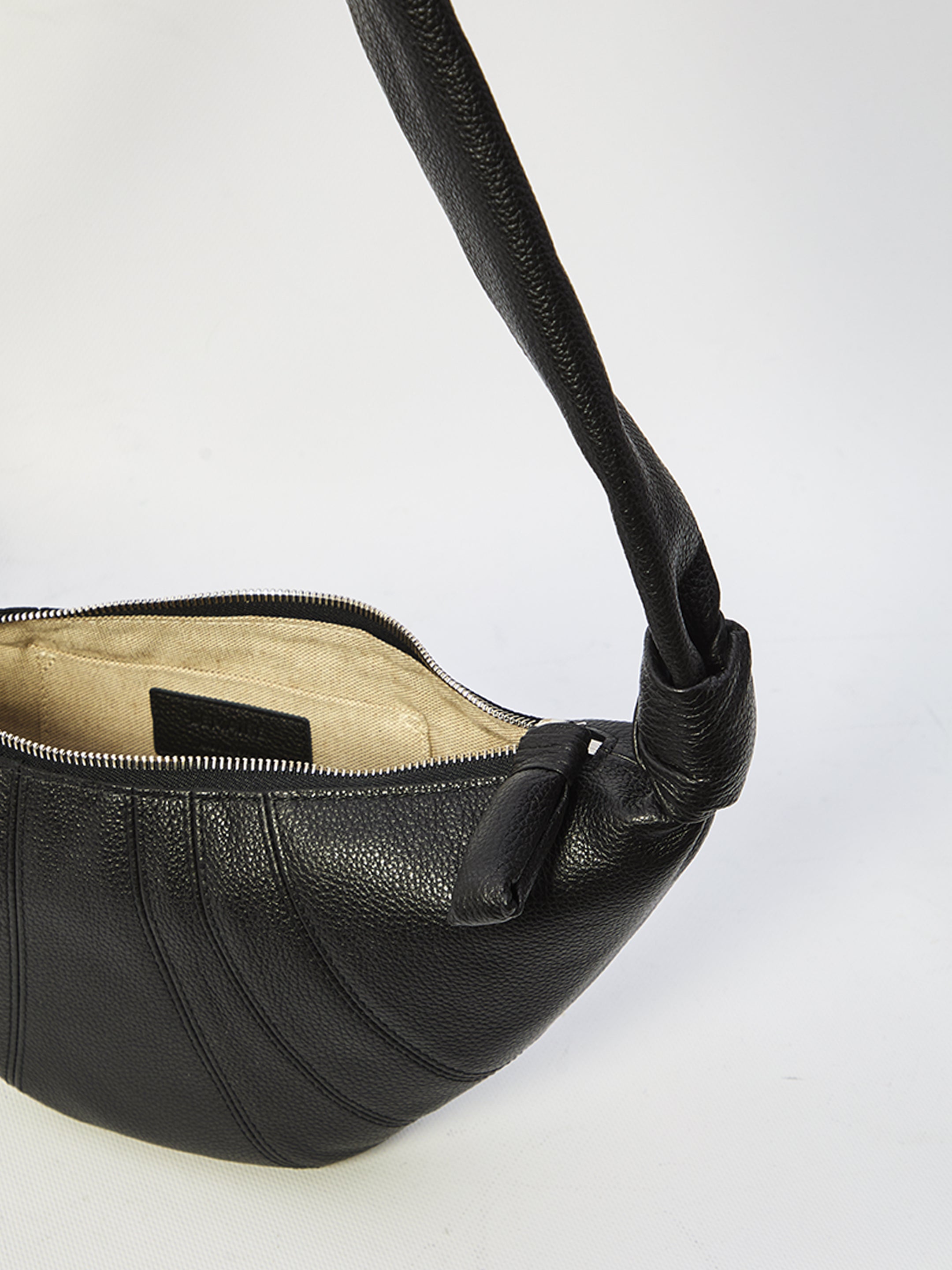 LEMAIRE OS croissant black bag small