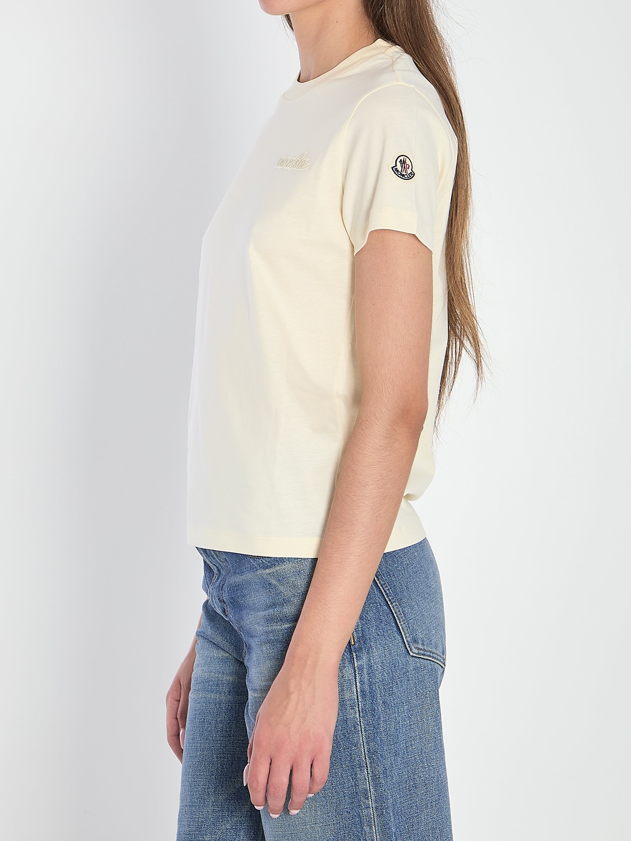 MONCLER M beaded logo t-shirt