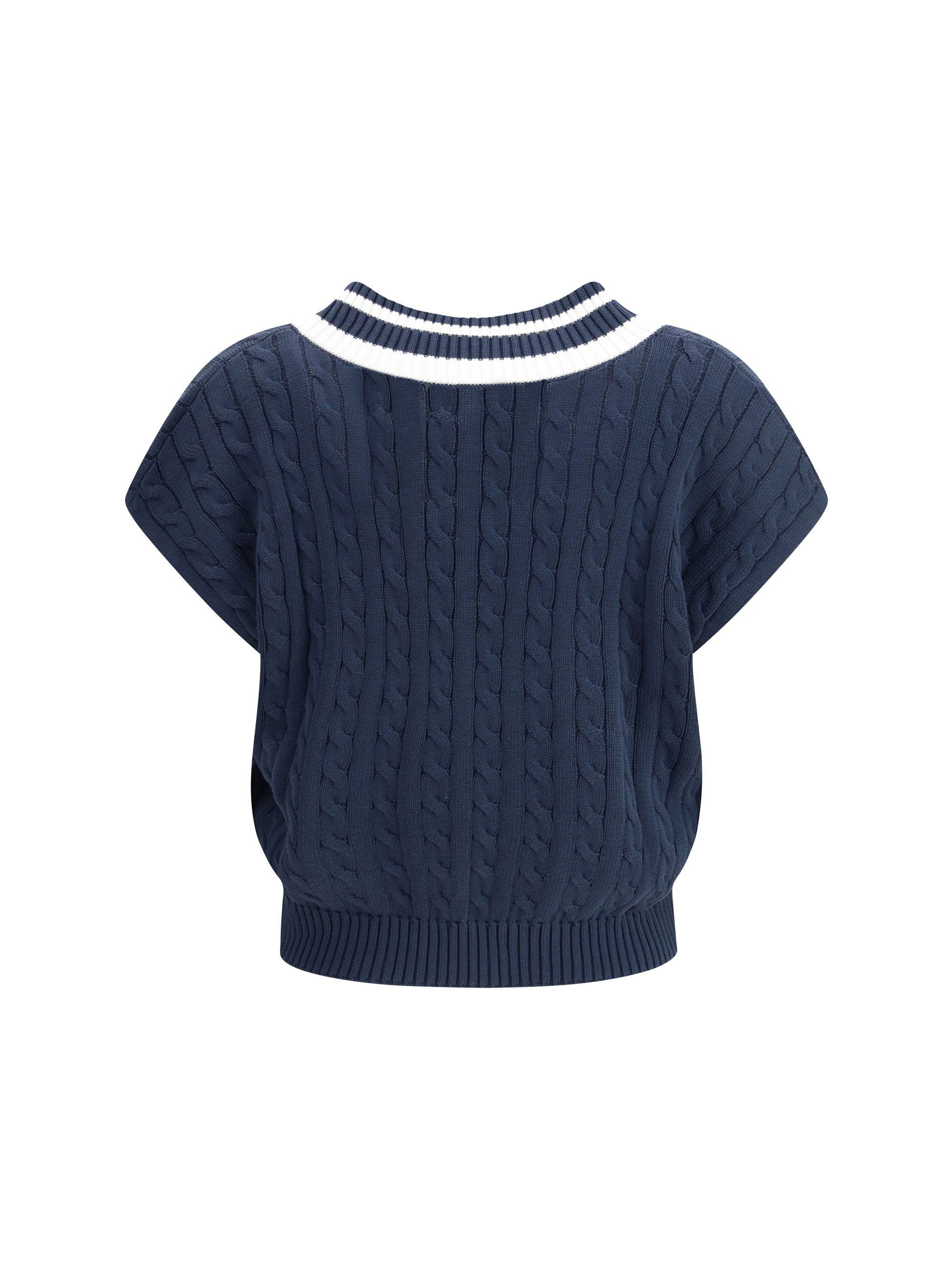 BRUNELLO CUCINELLI S aran-patterned vest