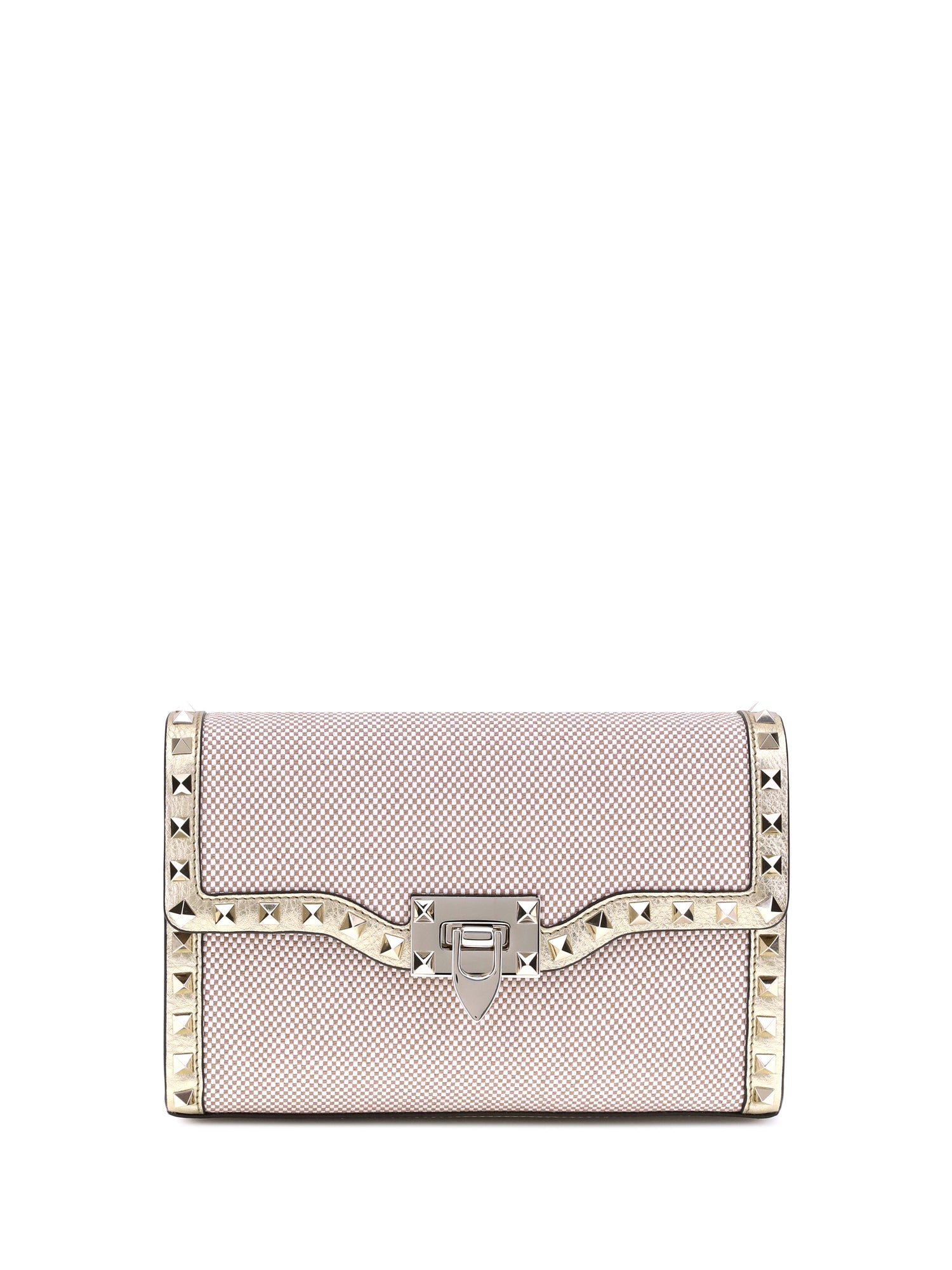 VALENTINO GARAVANI OS small canvas rockstud shoulder bag