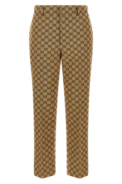 original gg fabric trousers