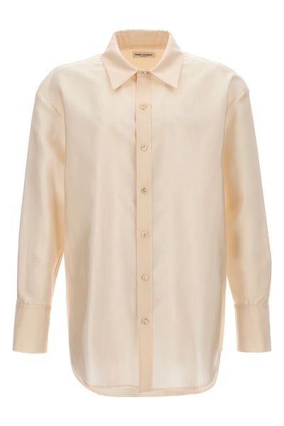 faille wool blend shirt