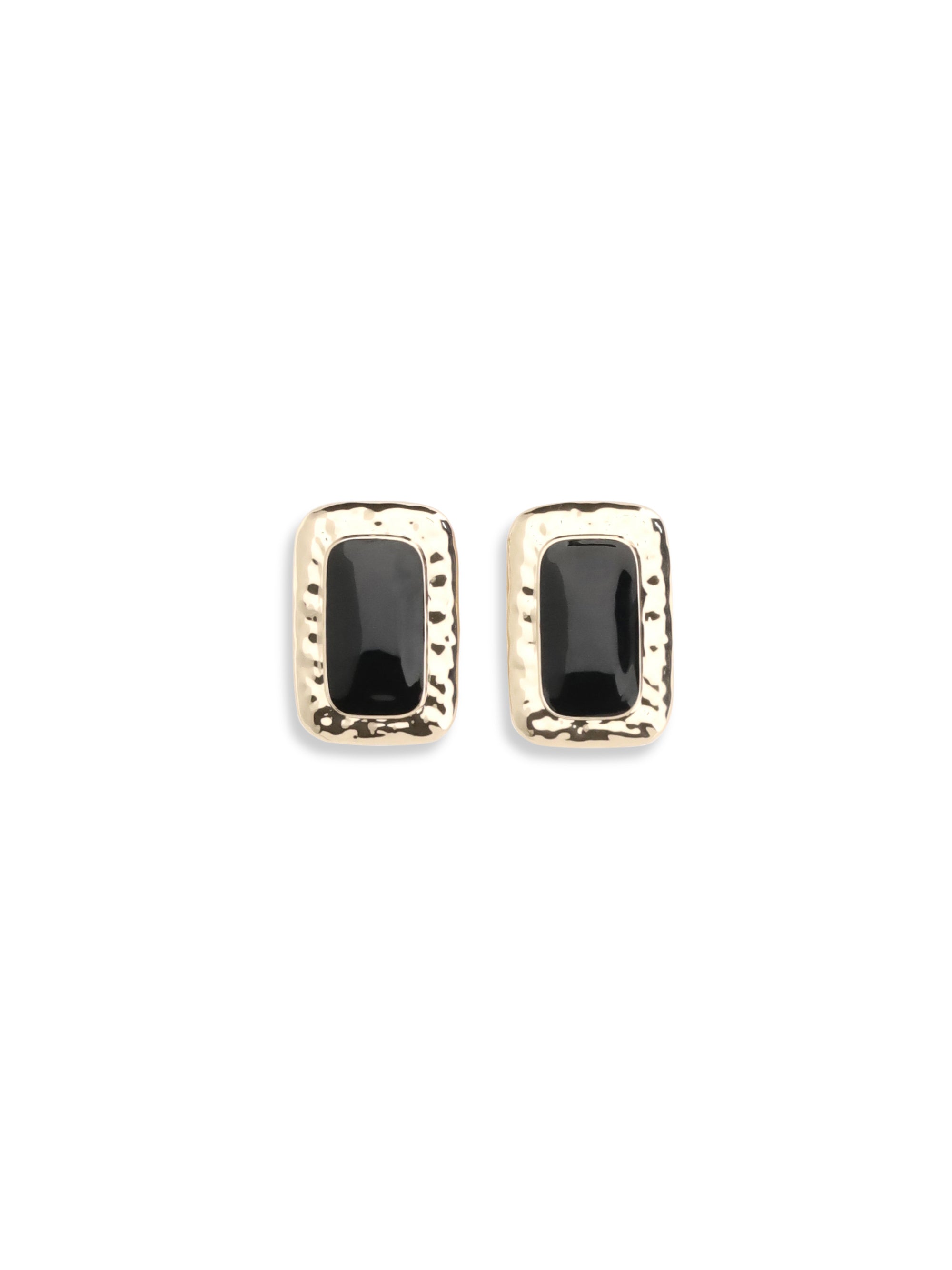 SELF-PORTRAIT OS mottled gold earrings