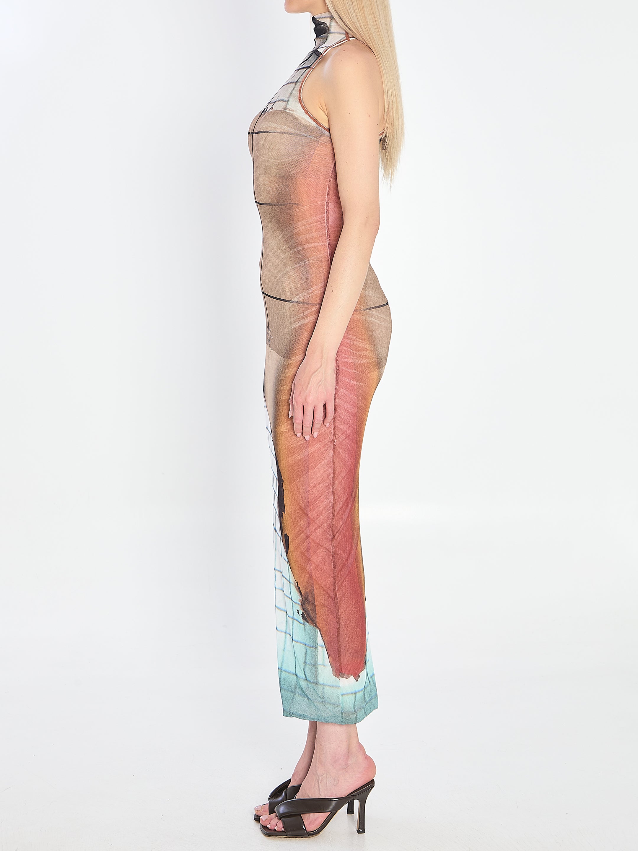 JEAN PAUL GAULTIER M fire long dress