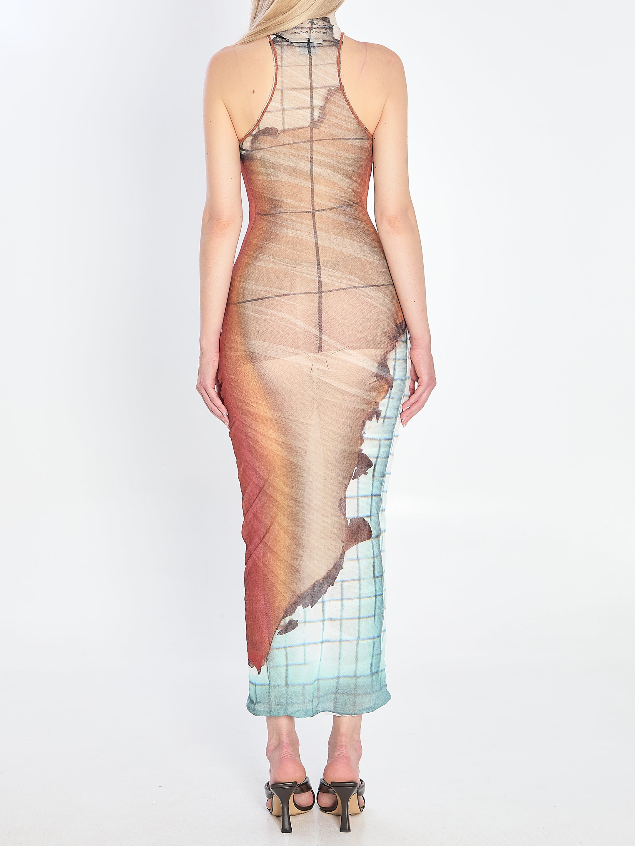 JEAN PAUL GAULTIER S fire long dress