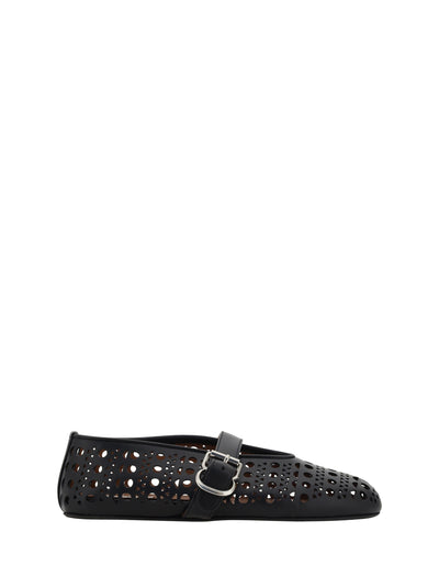 leather ballerinas