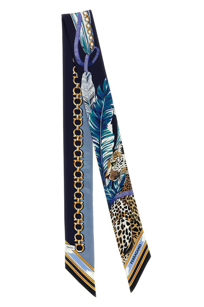 the ferragamo pure silk bandeau scarf represents the essence of italian versatil