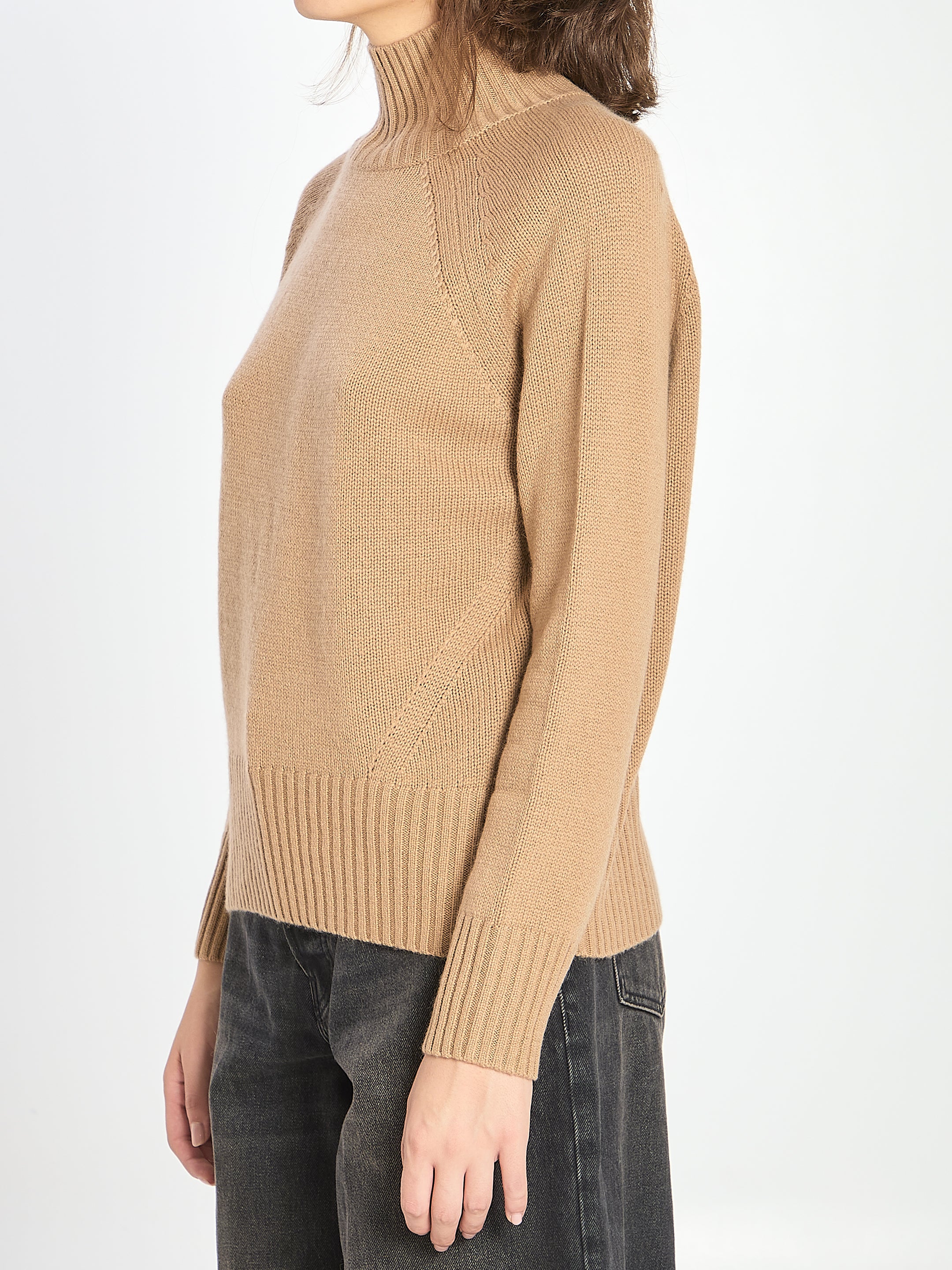 ALLUDE M turtleneck in wool and cashmere