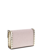VALENTINO GARAVANI OS small canvas rockstud shoulder bag